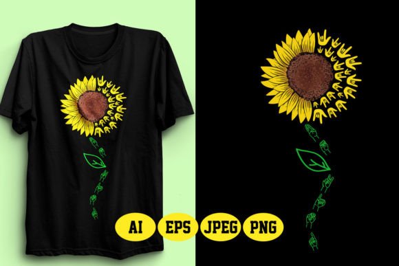 Embracing Kindness: The Power of ASL Sunflower T-Shirt Designs for Your Creative Ventures