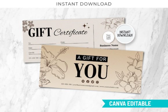 Evaluating Modern Gift Certificate Canva Editable for Professional Branding and Personal Use