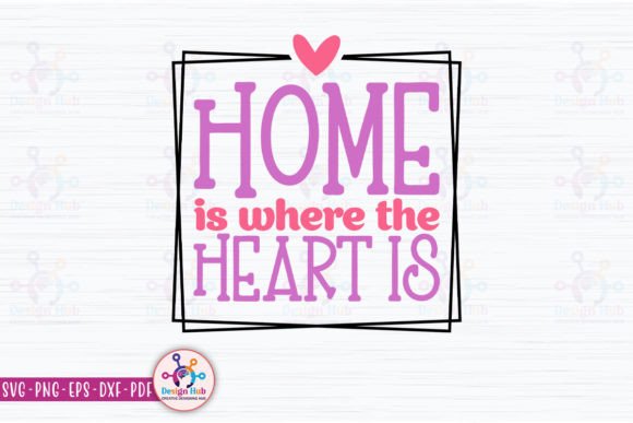Home is Where the Heart is Retro SVG
